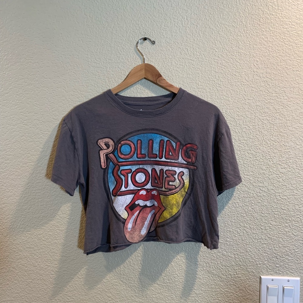 The Rolling Stones crop top